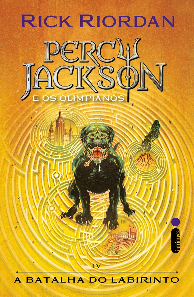 Capa do livro A Batalha do Labirinto, de Rick Riordan