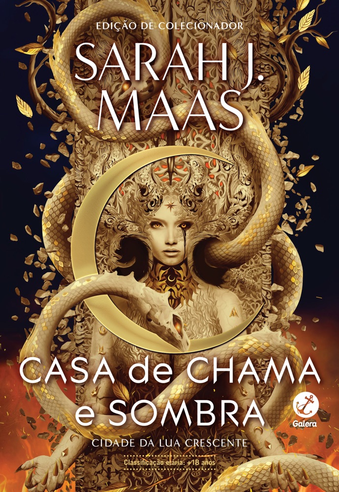 Capa do livro Casa de Chama e Sombra, de Sarah J. Maas