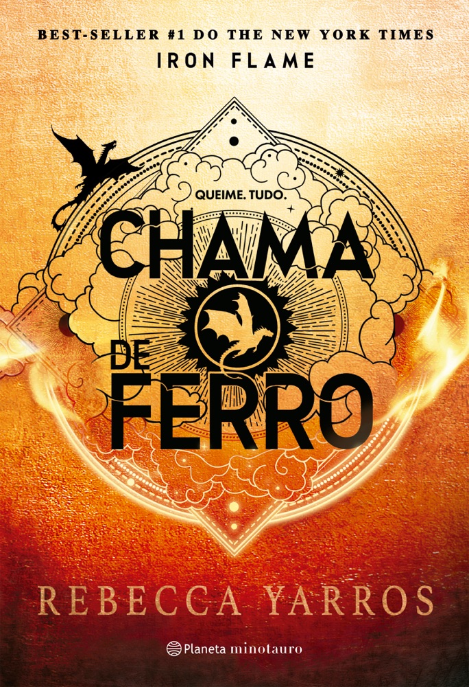 Capa do livro Chama de Ferro, de Rebecca Yarros