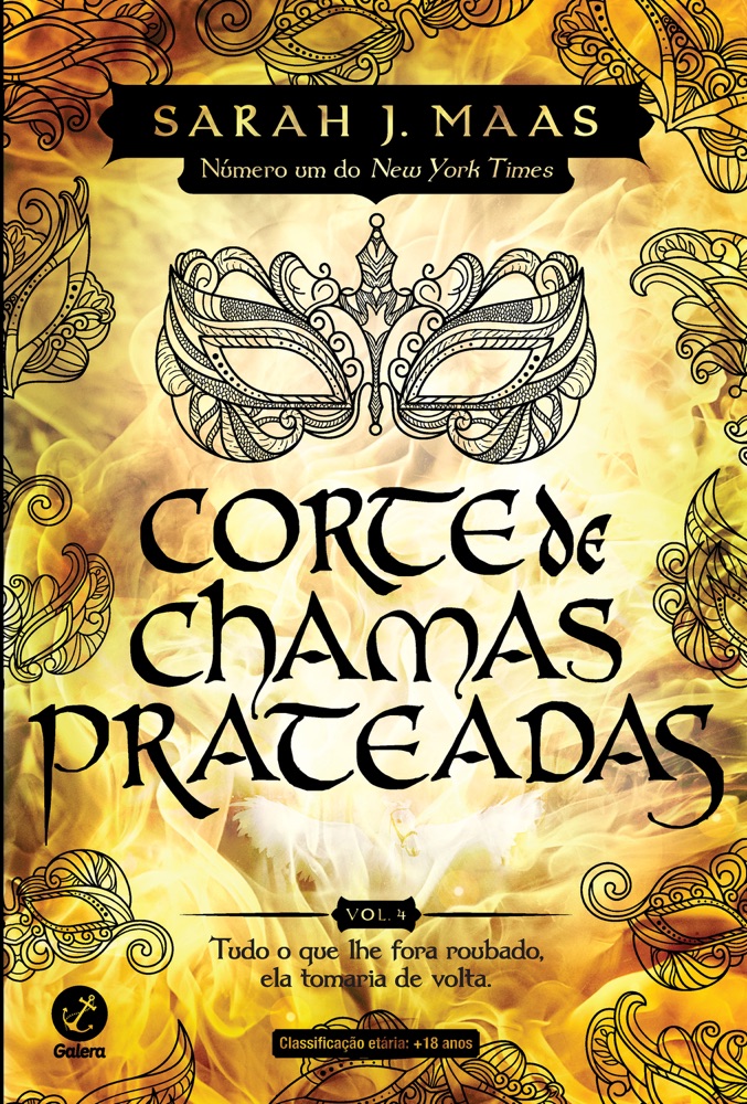 Capa do livro Corte de Chamas Prateadas, de Sarah J. Maas