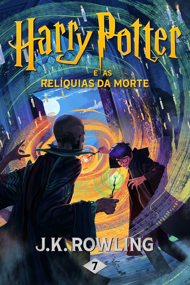 Capa do livro Harry Potter e as Relíquias da Morte, de J. K. Rowling